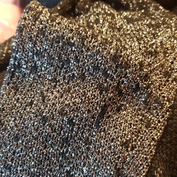 STAR GLITZY GLAMOROUS Lurex plus sz 1X 14-16 cardigan - Picture 9 of 15